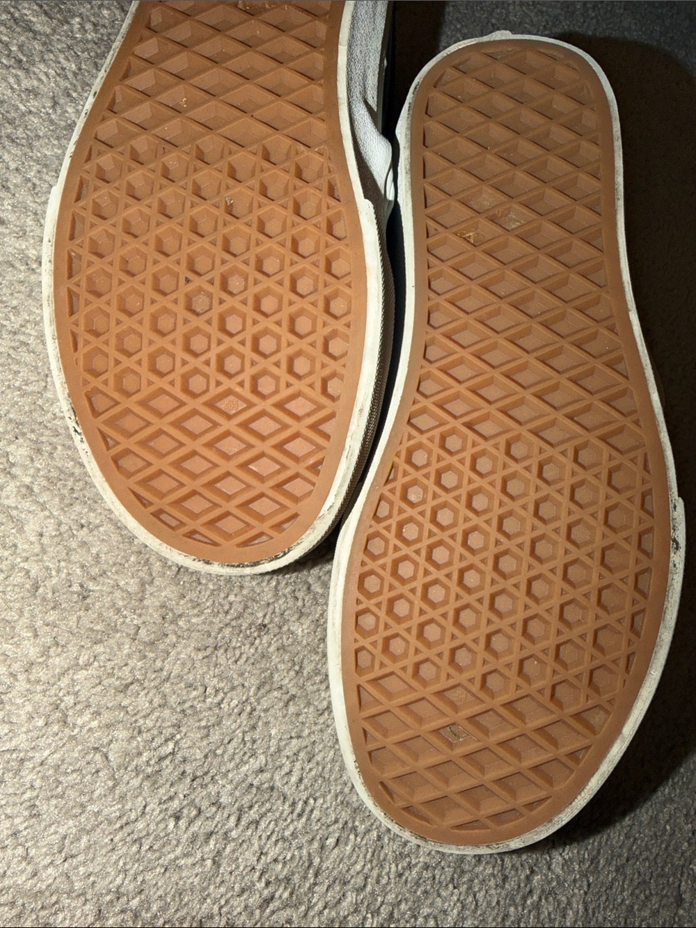 Vans slip on COMFORT shoes size 6 1/2 Black with White bottom - Picture 2 of 8